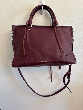 Rebecca Minkoff Regan Leather Satchel Bag in Bordeaux - in great shape!